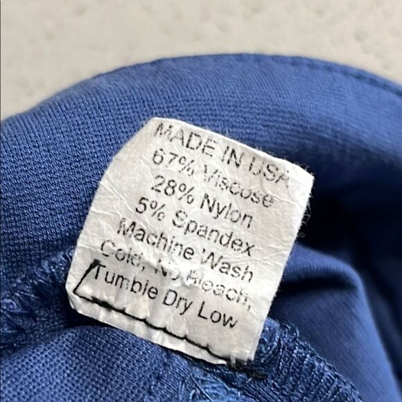 LASC Stretch Blue Short Shorts Size 32-34 L - Picture 4 of 7